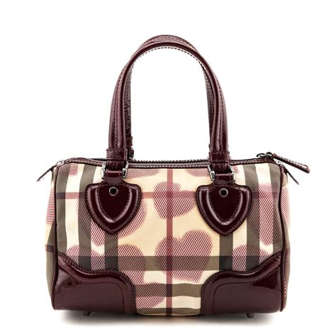 burberry candy nova check boston bag|Burberry vintage check shoulder bag.